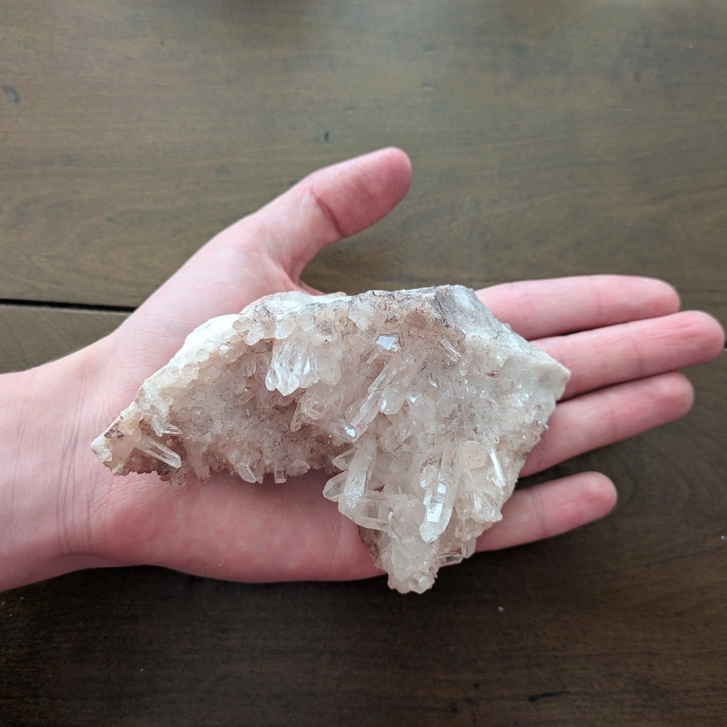 Pink Samadhi Quartz Cluster