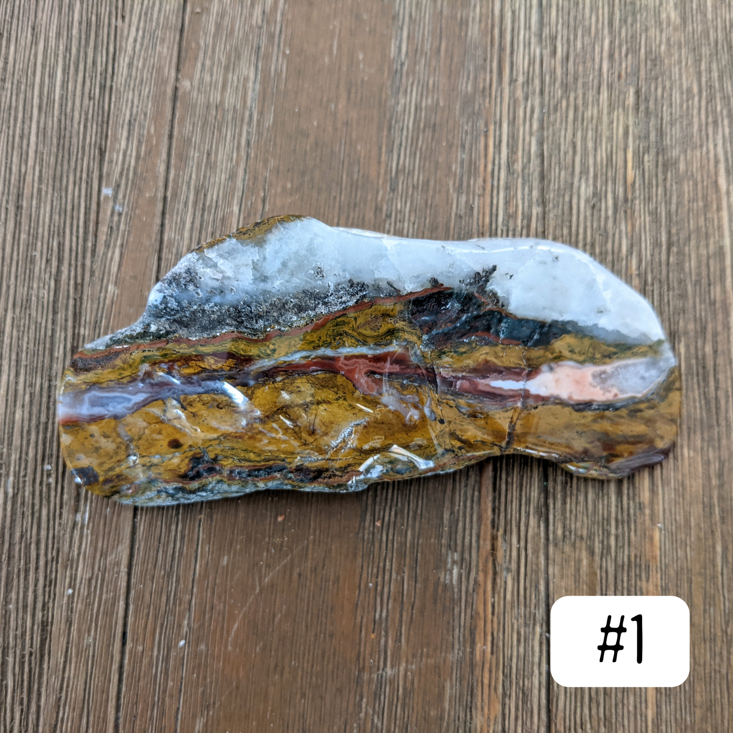 Apple Valley Seam Agate Chunk