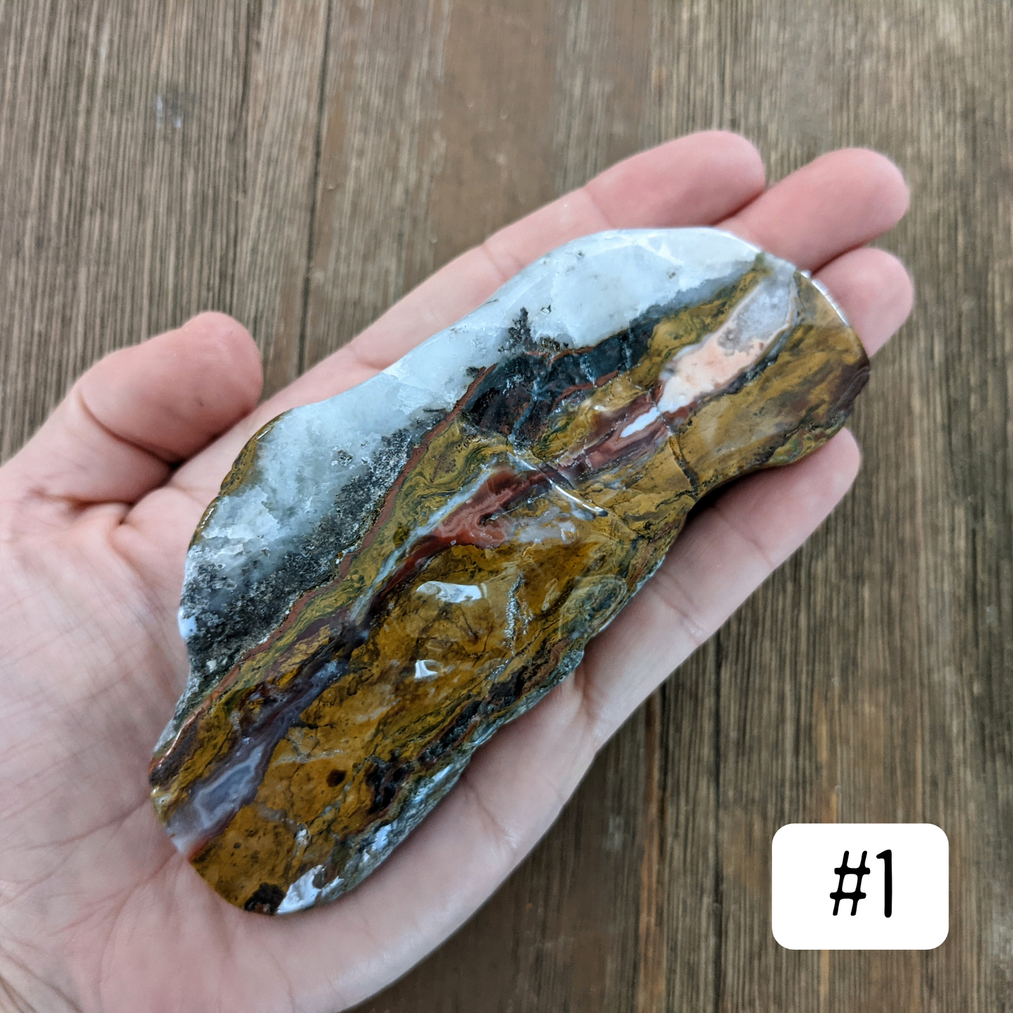 Apple Valley Seam Agate Chunk