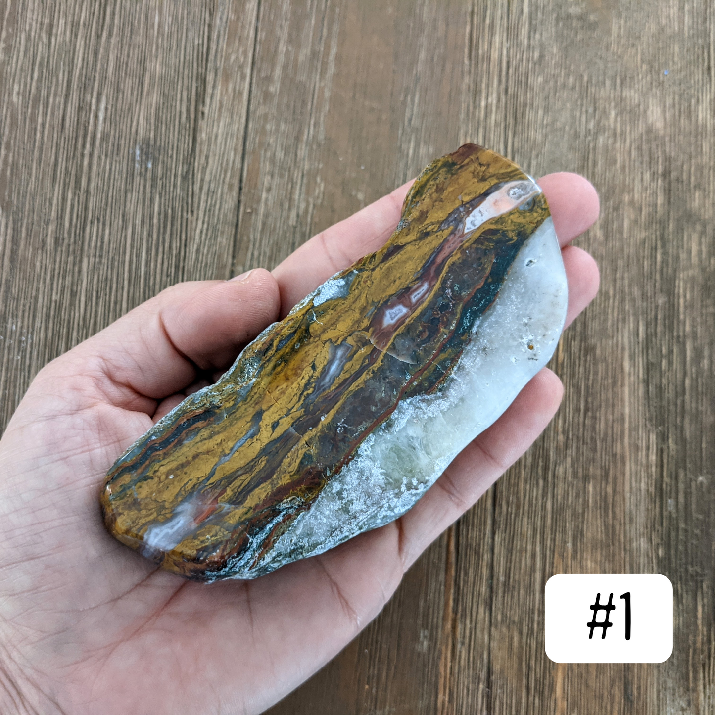 Apple Valley Seam Agate Chunk