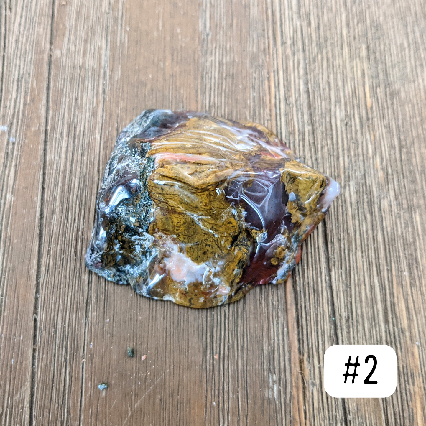 Apple Valley Seam Agate Chunk