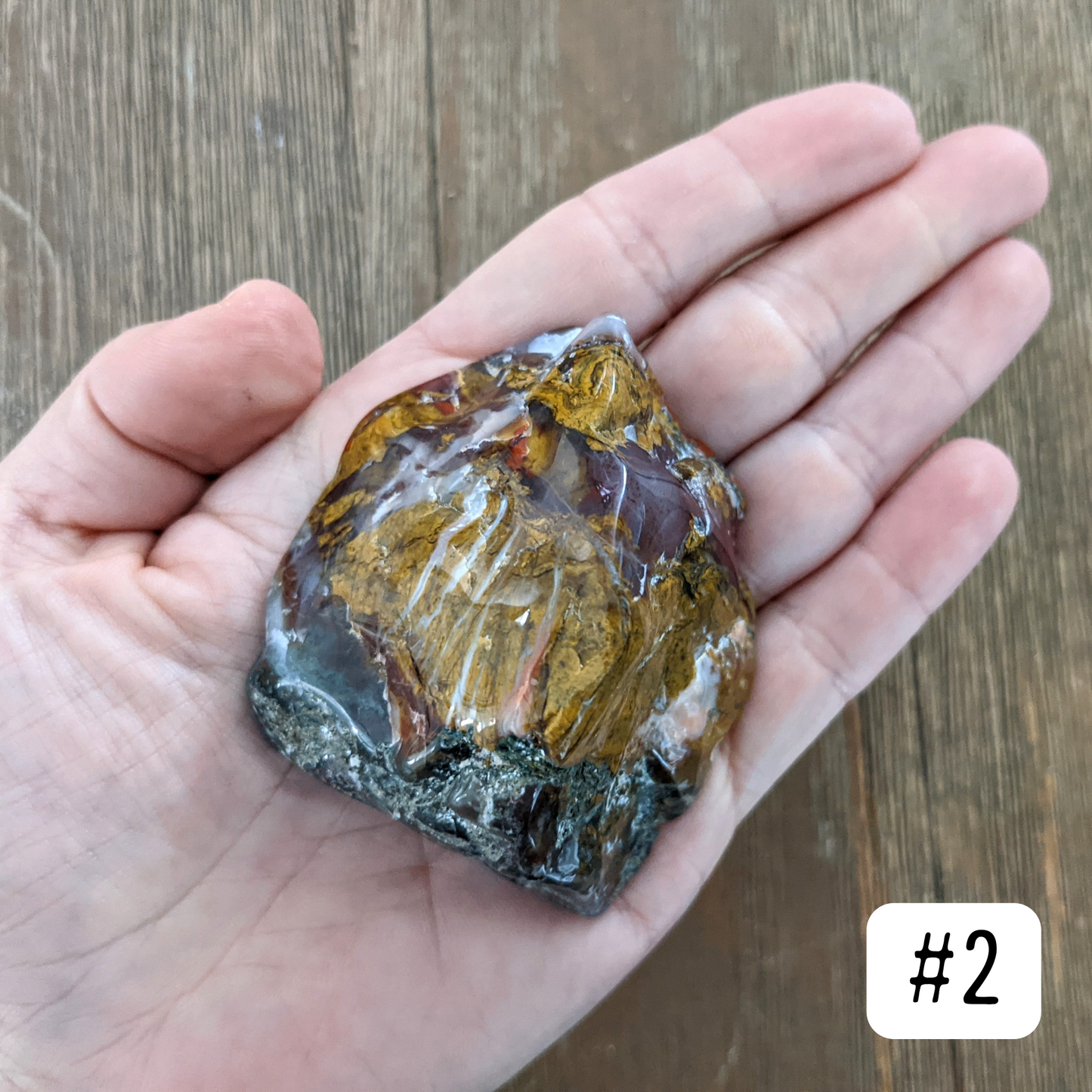 Apple Valley Seam Agate Chunk