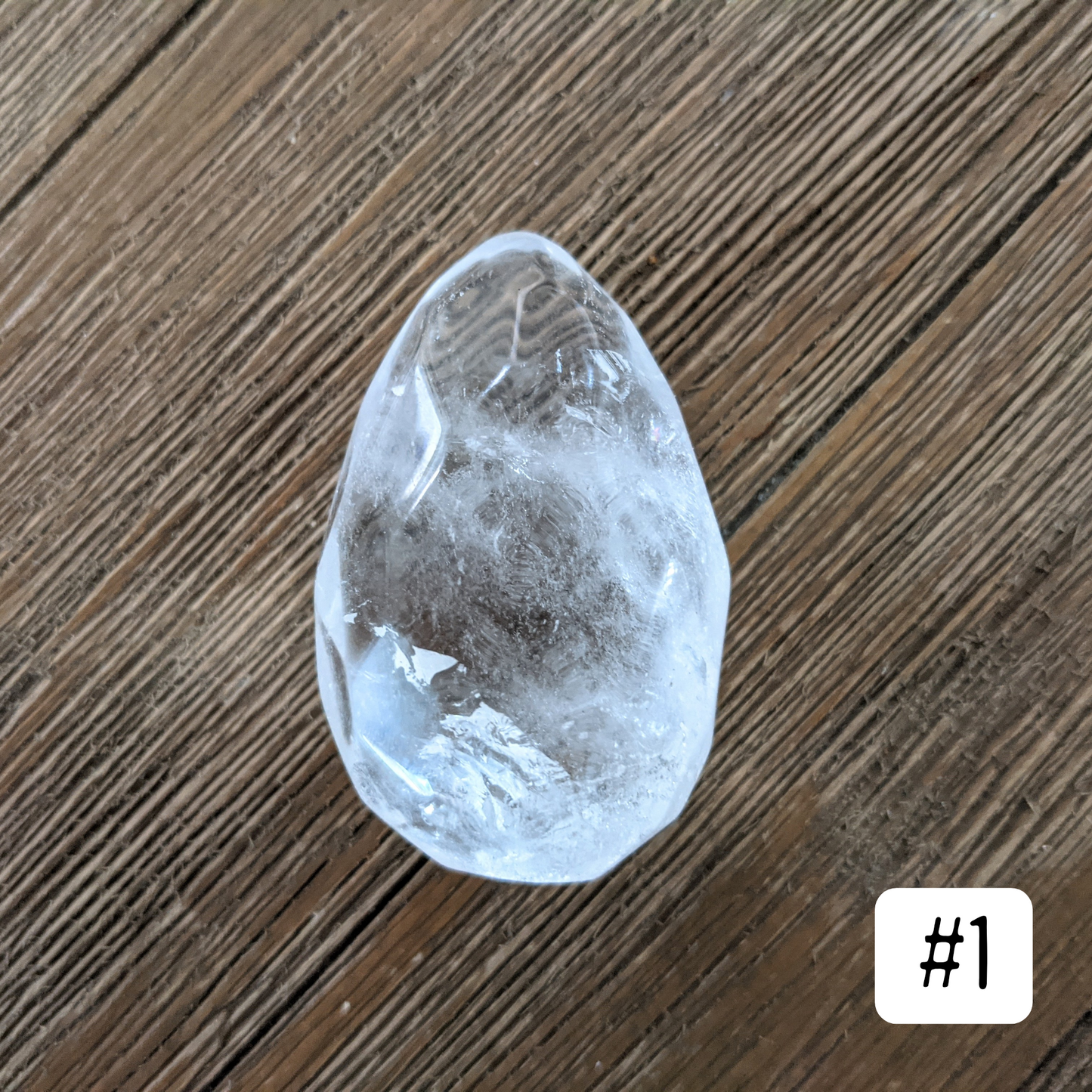 Quartz Faceted Teardrops