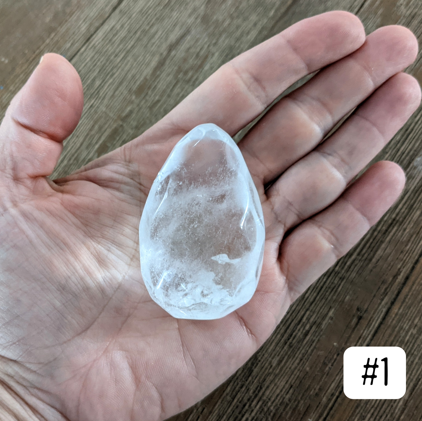 Quartz Faceted Teardrops