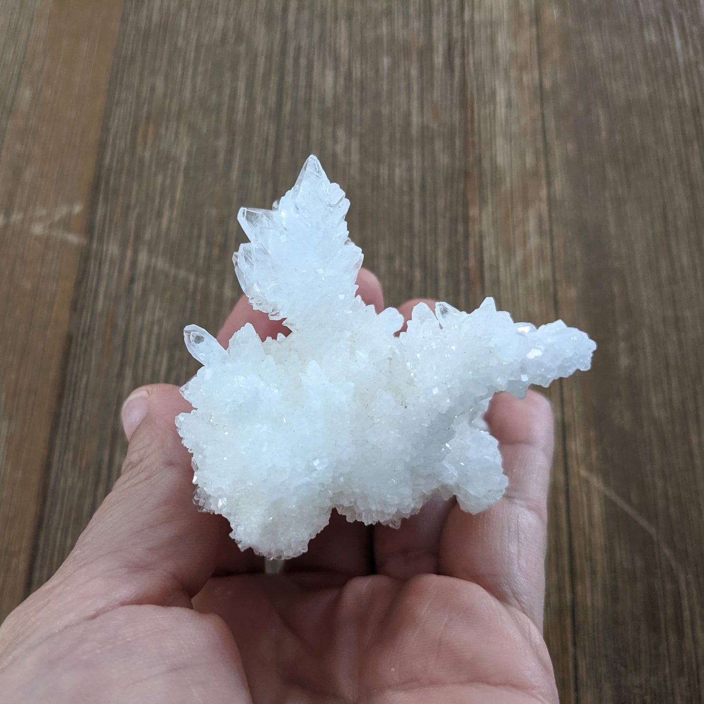 White Calcite Cluster