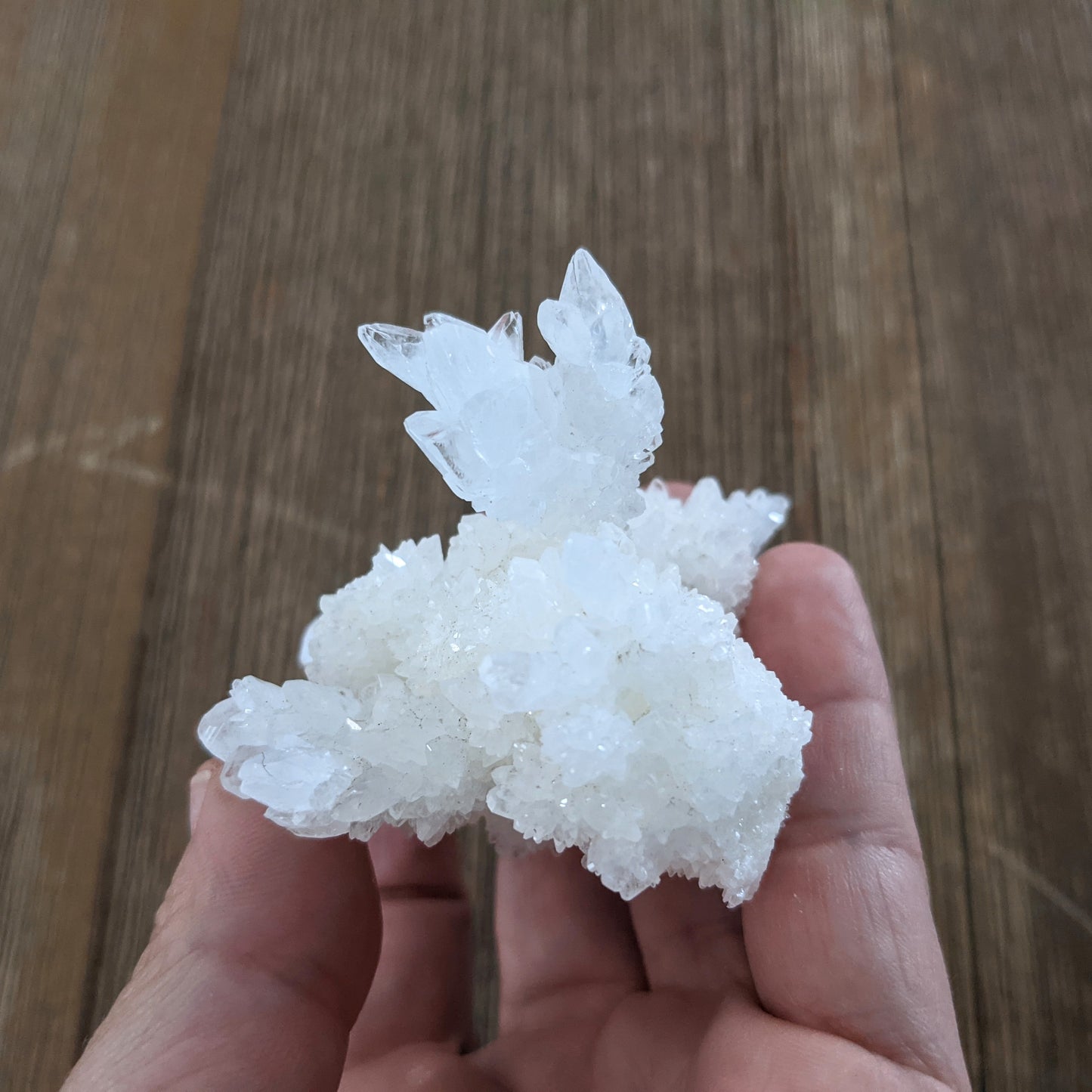 White Calcite Cluster