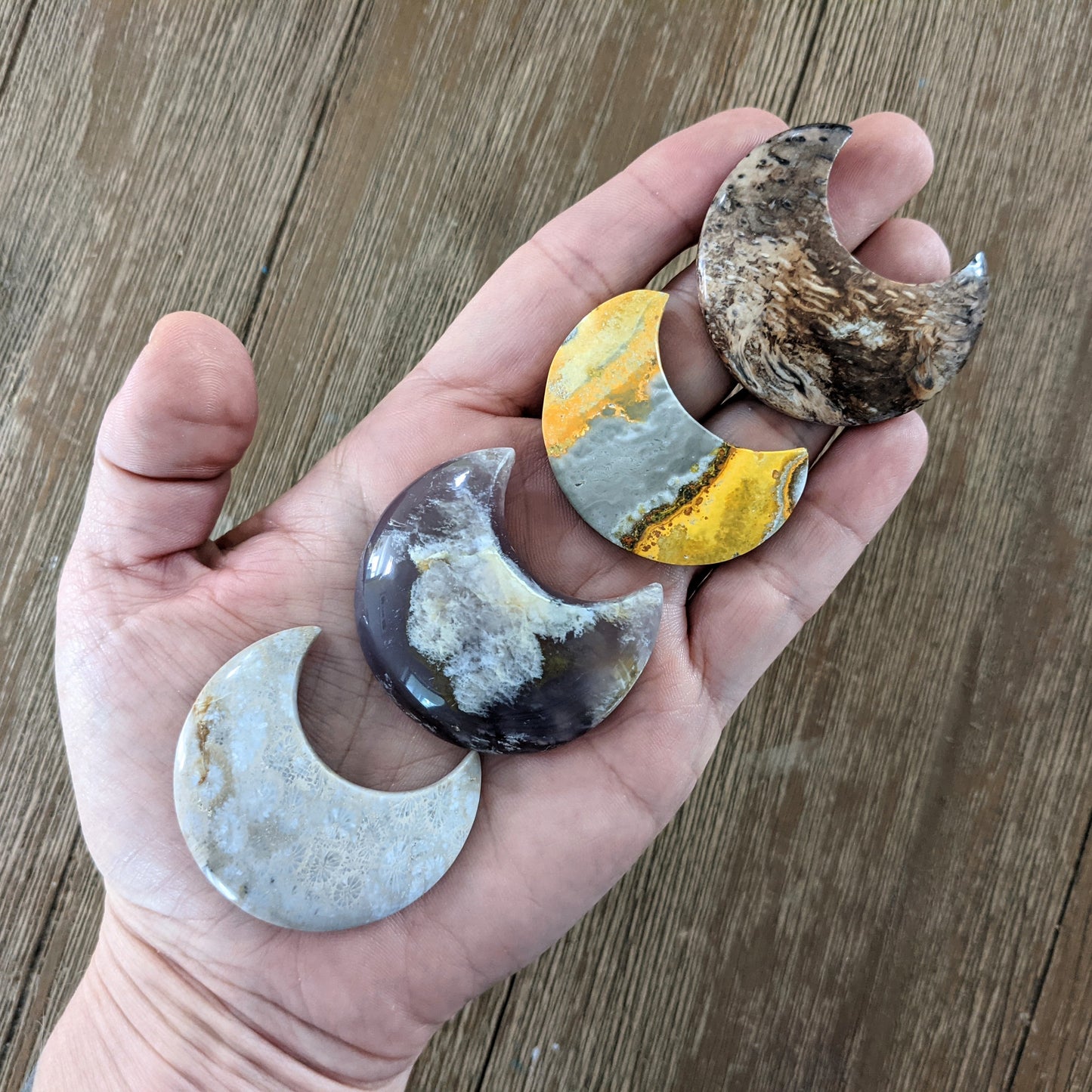 Gemstone Crescent Moon