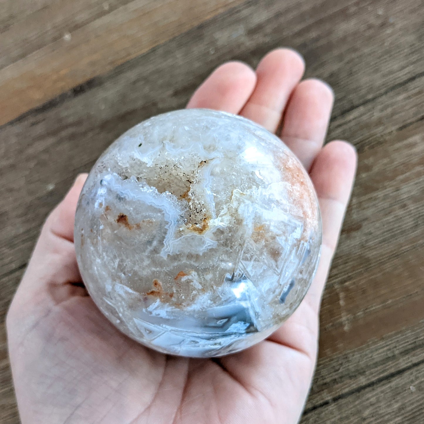 Pink Amethyst Sphere - 414 grams