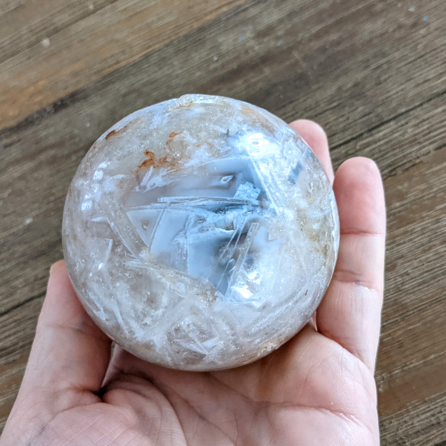 Pink Amethyst Sphere - 414 grams