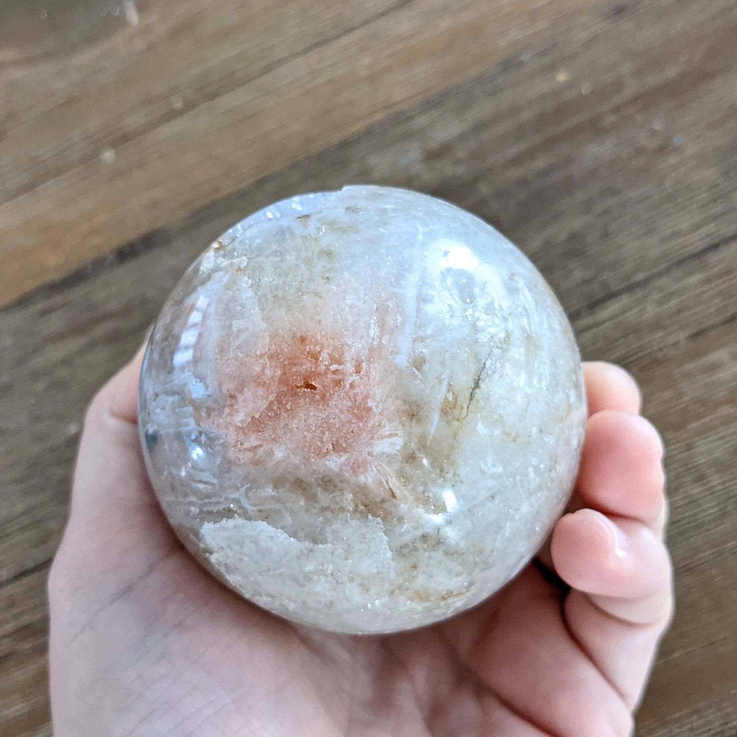 Pink Amethyst Sphere - 414 grams