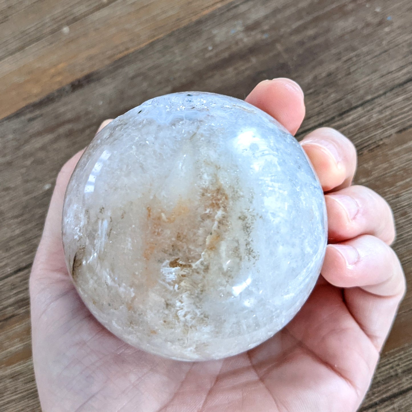 Pink Amethyst Sphere - 414 grams