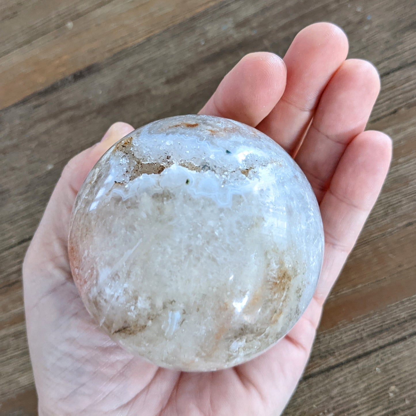 Pink Amethyst Sphere - 414 grams