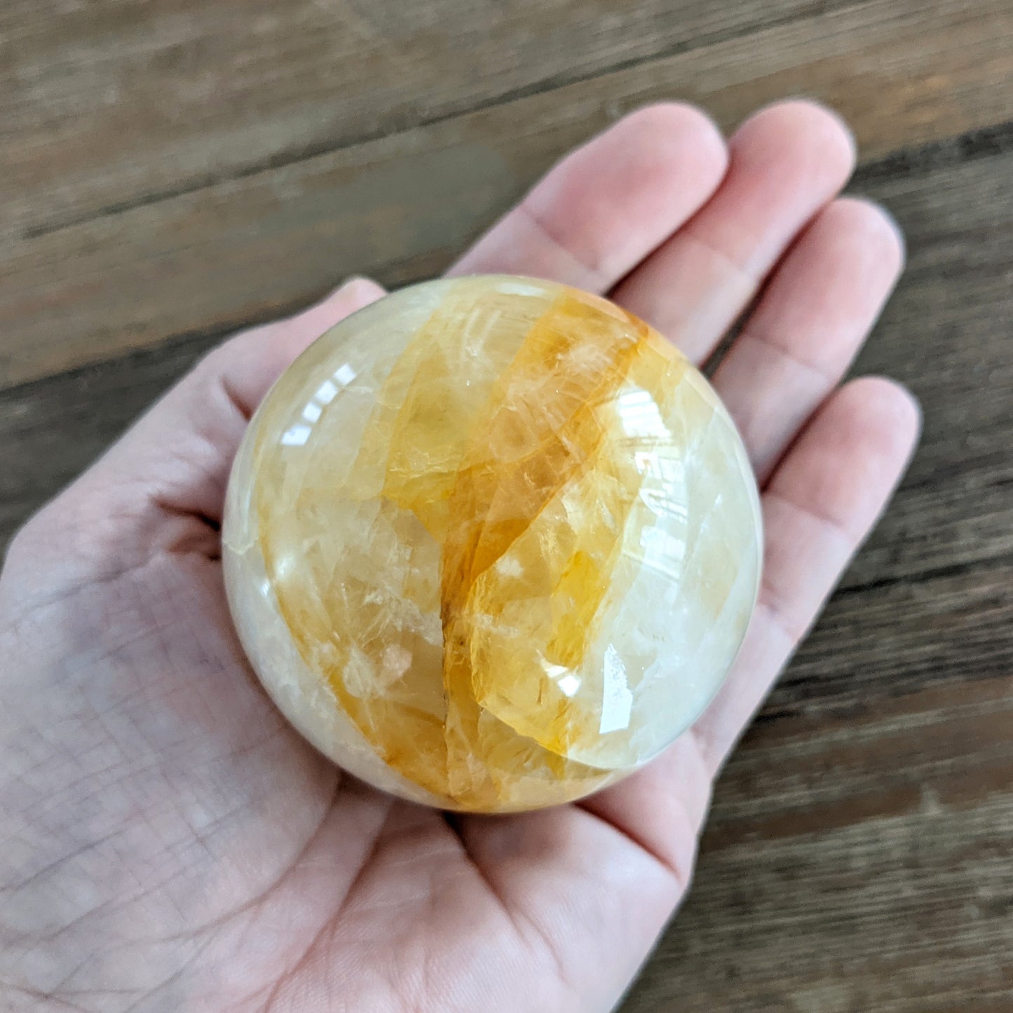 Golden Healer Quartz Sphere - 268 grams