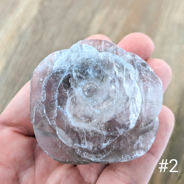 Fluorite Carved Roses