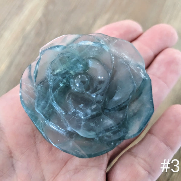 Fluorite Carved Roses