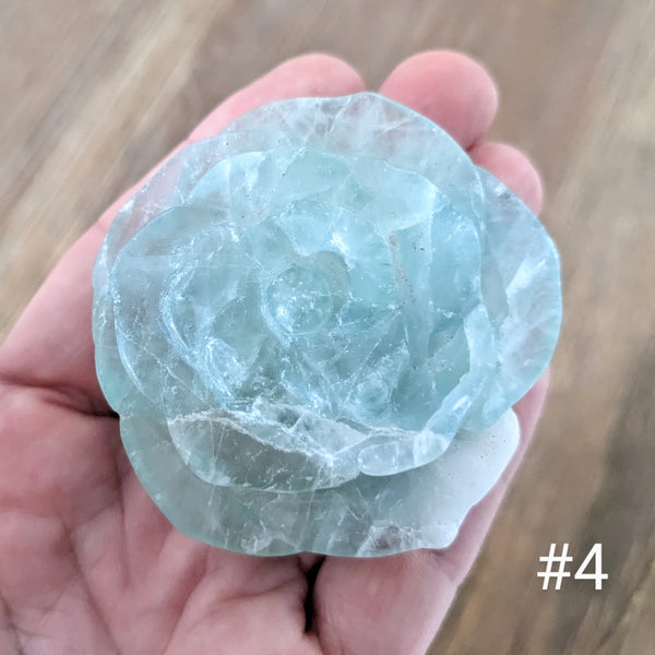 Fluorite Carved Roses