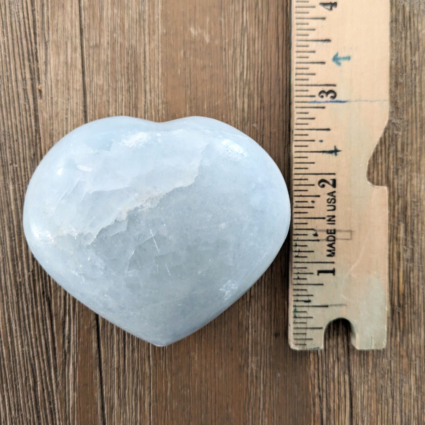 Blue Calcite Heart