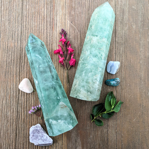 Green Fluorite Tower