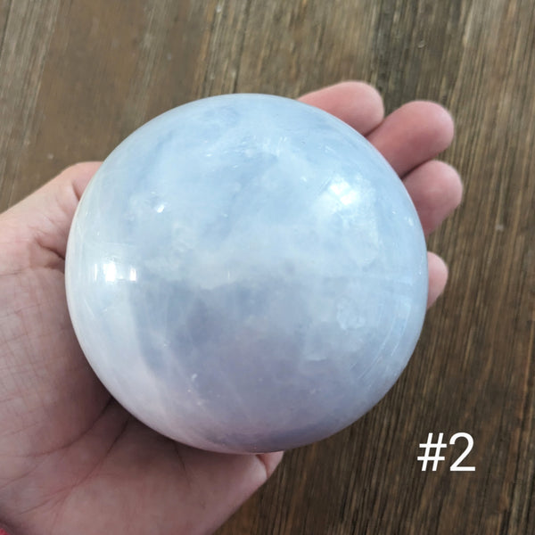 Blue Calcite Sphere