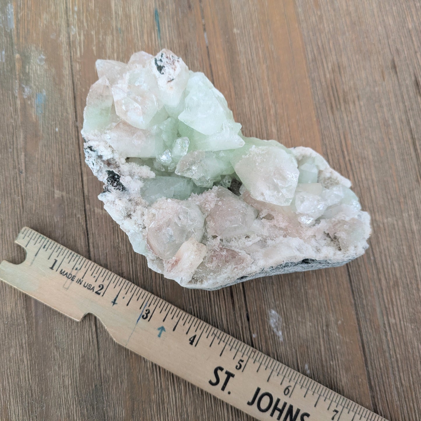 Apophyllite with Heulandite (Green, Clear, & Pink)