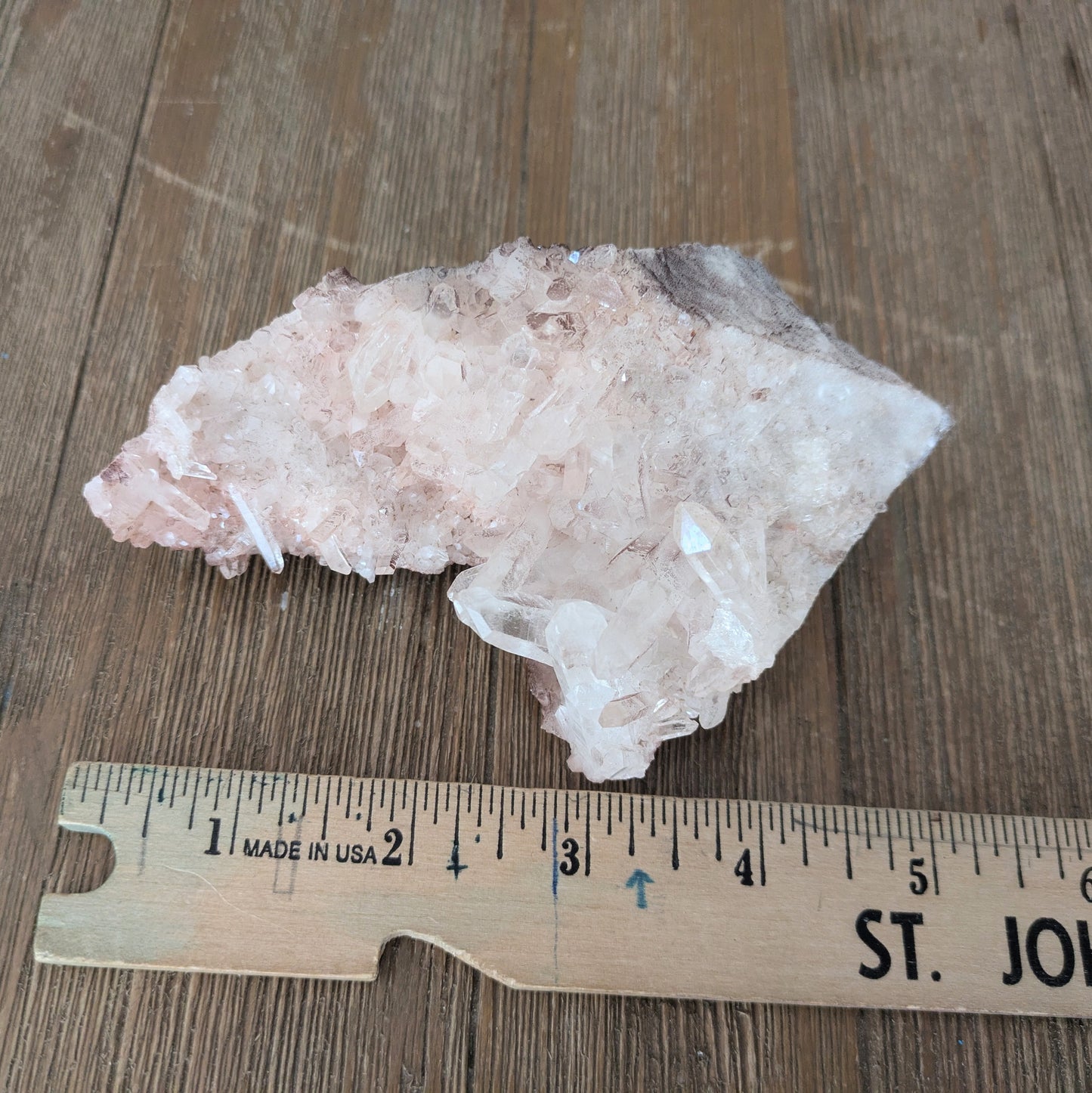 Pink Samadhi Quartz Cluster