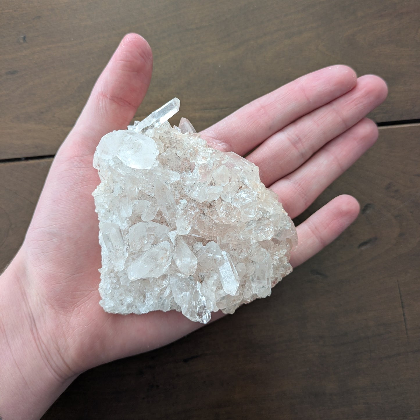 Pink Samadhi Quartz Cluster - Double Sided!