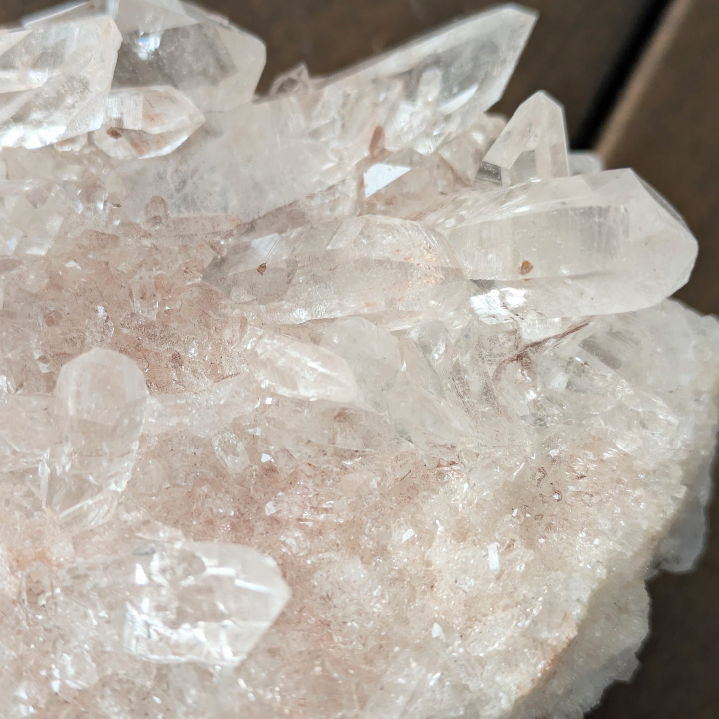 Pink Samadhi Quartz Cluster - Double Sided!