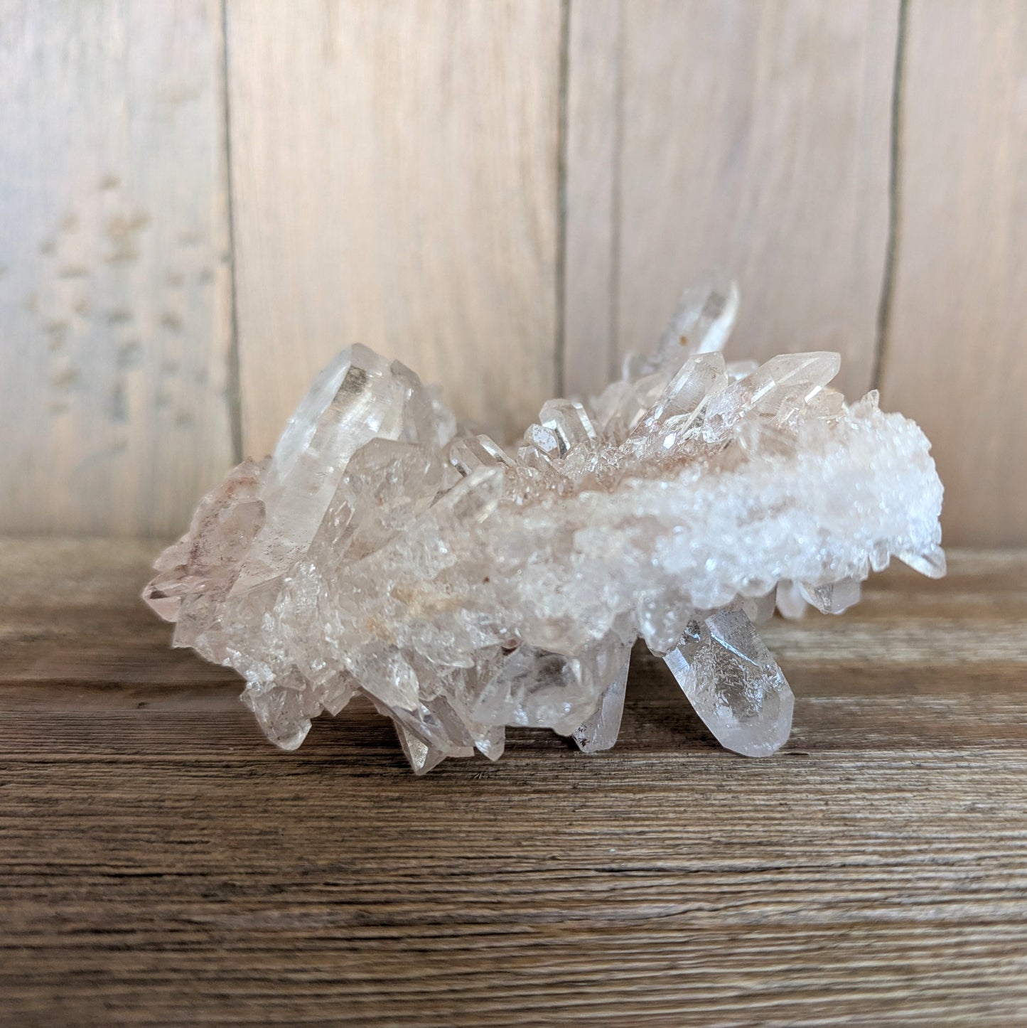 Pink Samadhi Quartz Cluster - Double Sided!