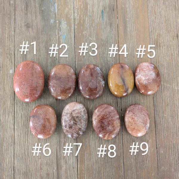 Red Aventurine Palm Stones