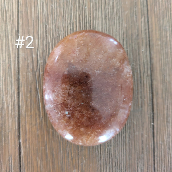 Red Aventurine Palm Stones