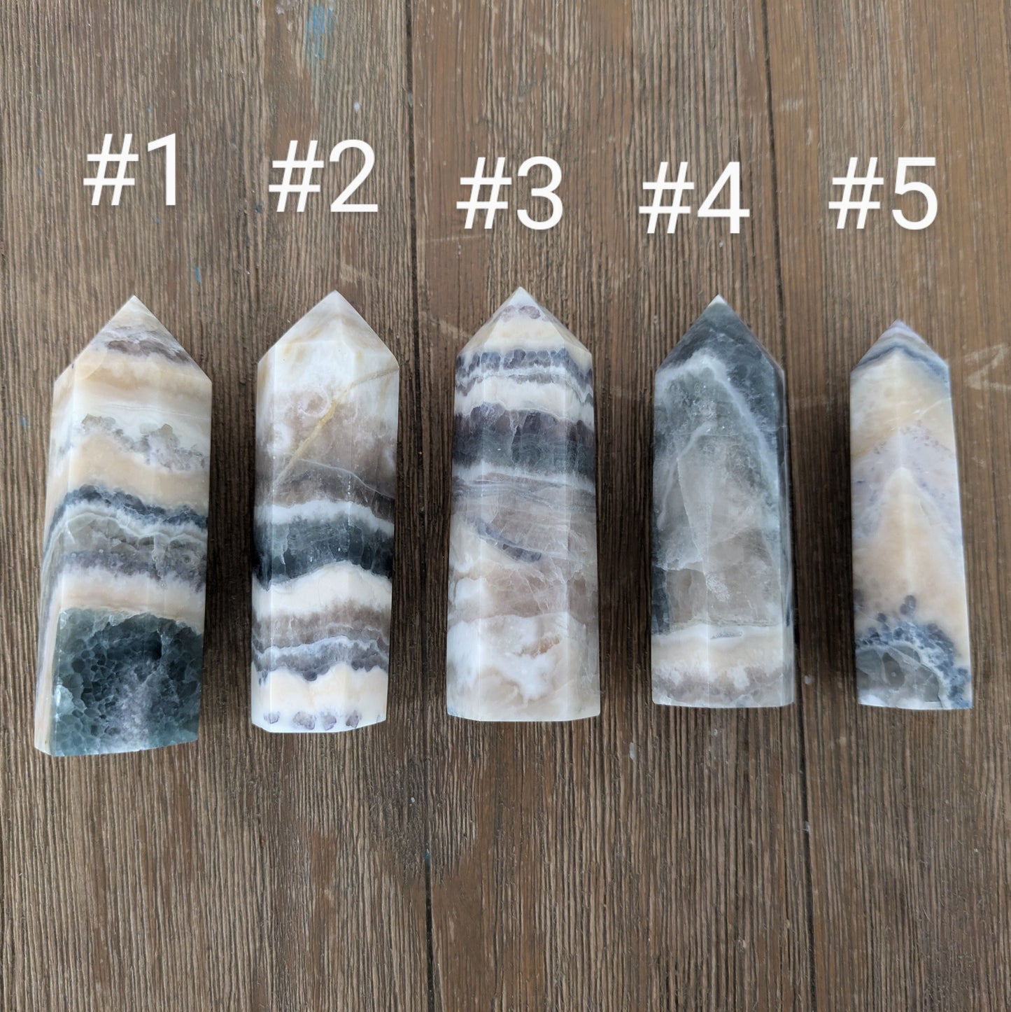 Blue Banded Fluorite Towers