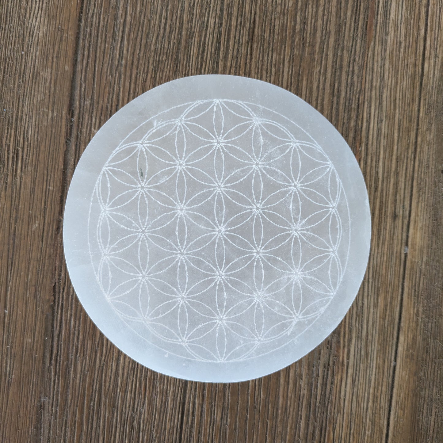 Selenite Charging Plate - Flower of Life