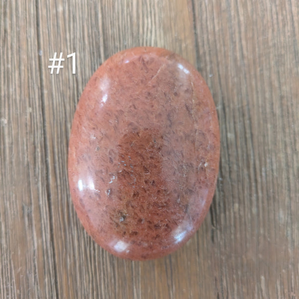 Red Aventurine Palm Stones