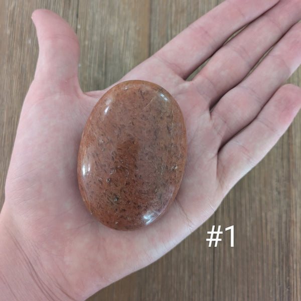 Red Aventurine Palm Stones