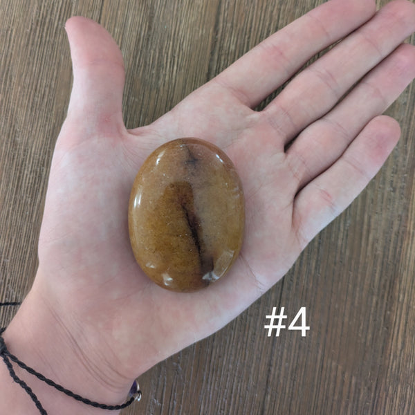 Red Aventurine Palm Stones