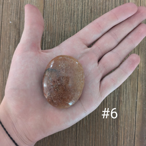 Red Aventurine Palm Stones