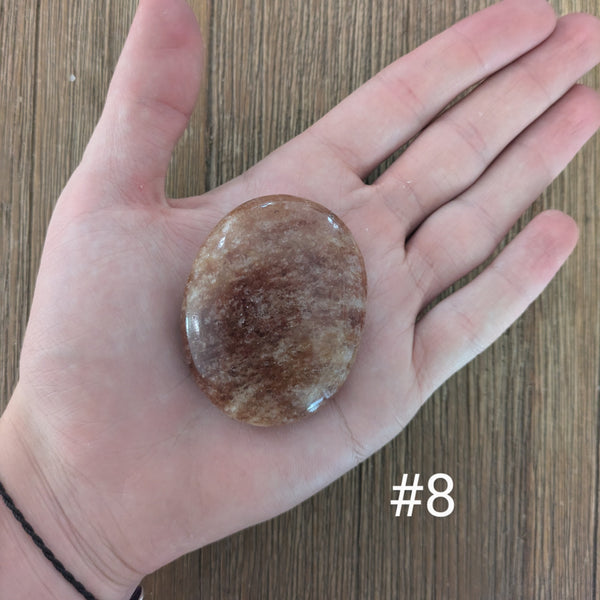 Red Aventurine Palm Stones