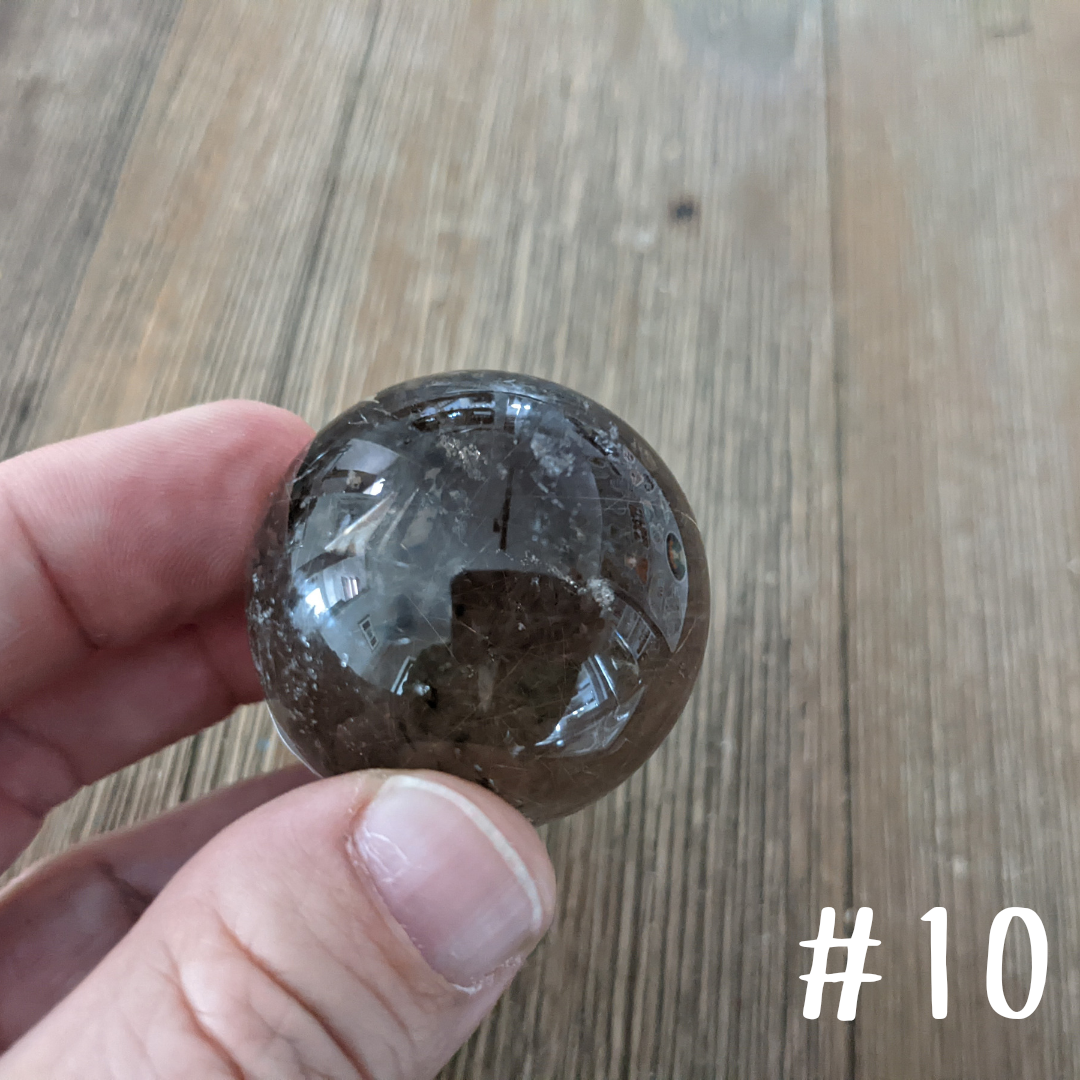 Rutilated Quartz Mini Spheres