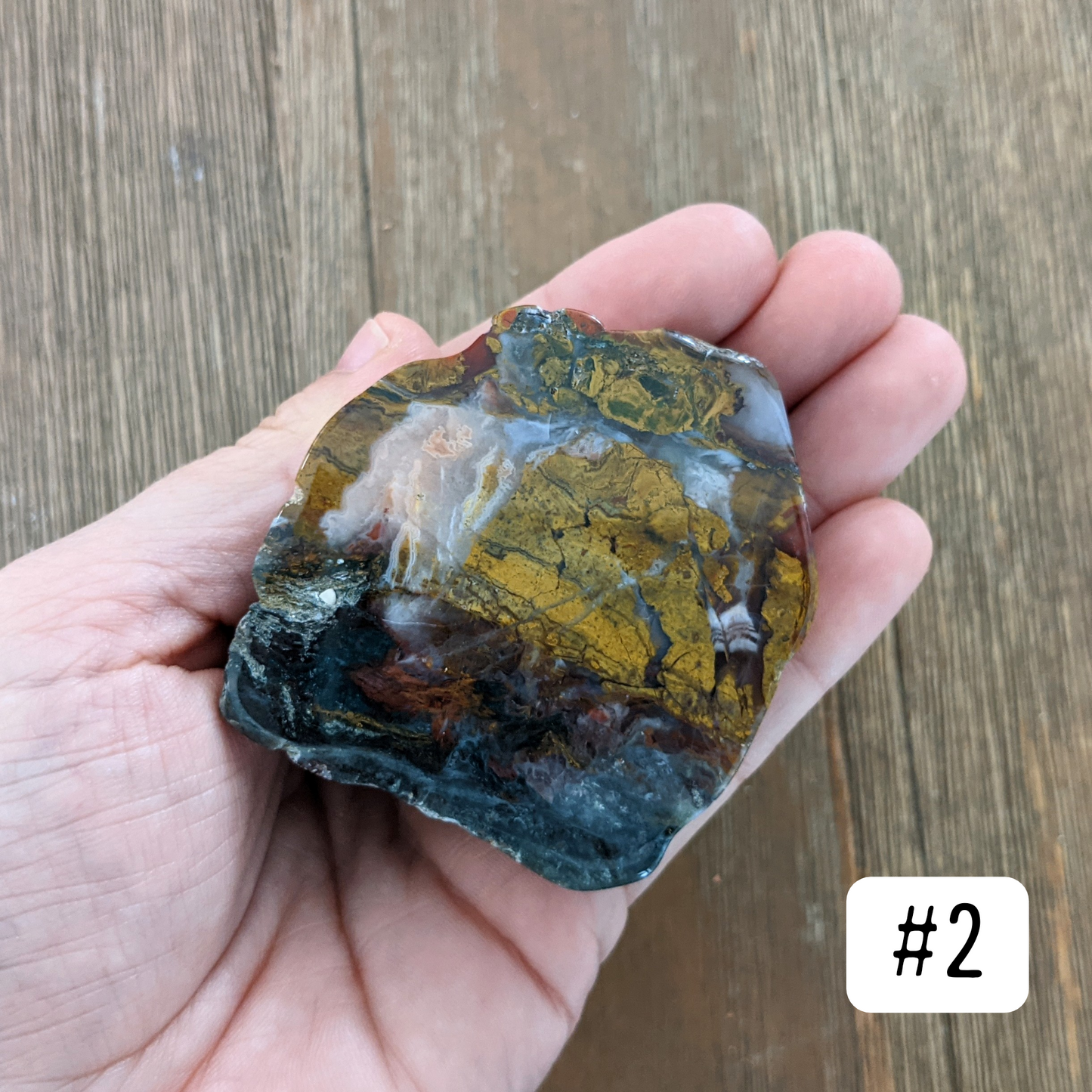 Apple Valley Seam Agate Chunk