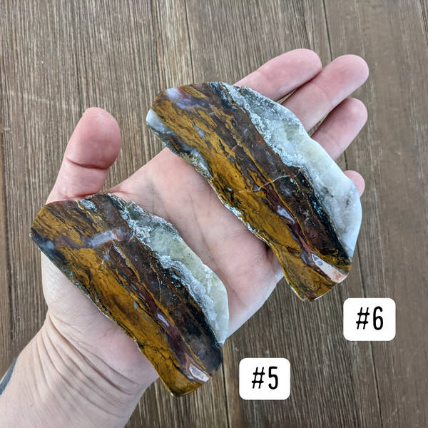 Apple Valley Seam Agate Slices