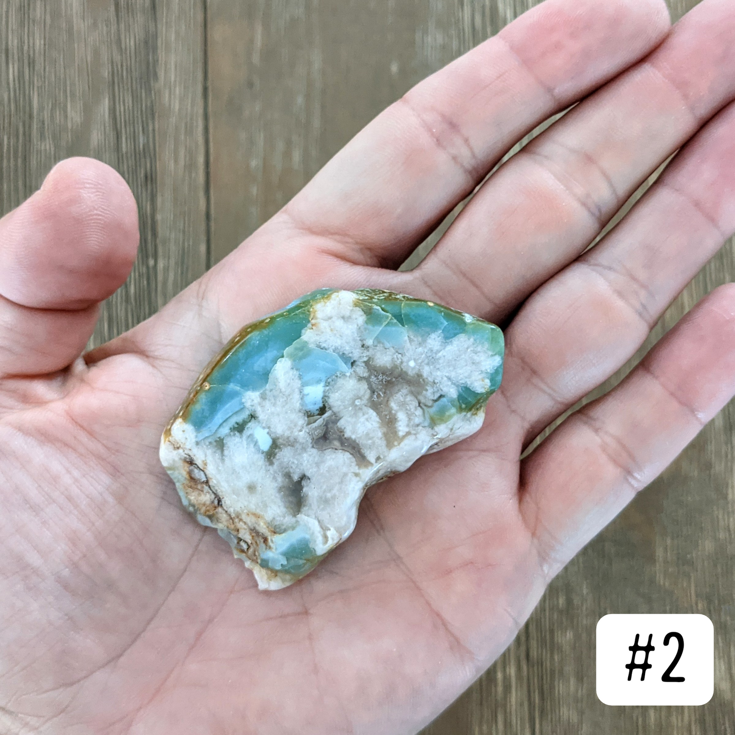 Green Flower Agate Slabs