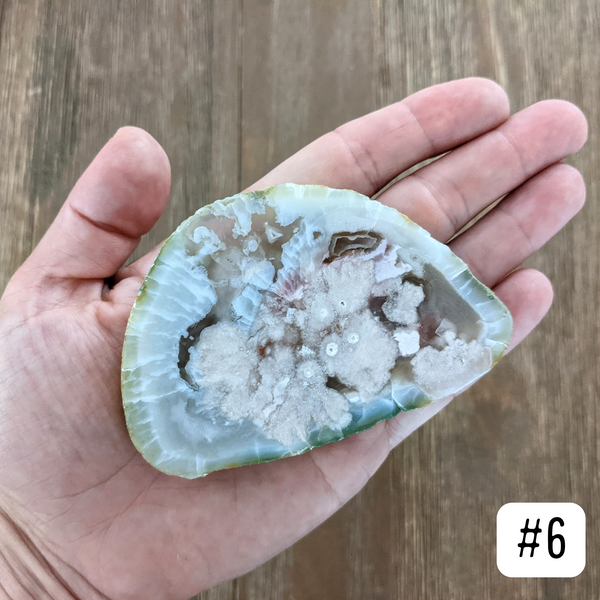 Green Flower Agate Slabs