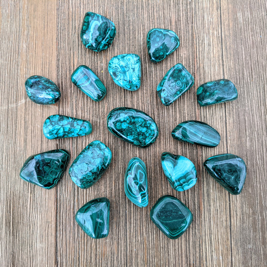 Malachite Tumbled Stone - Small