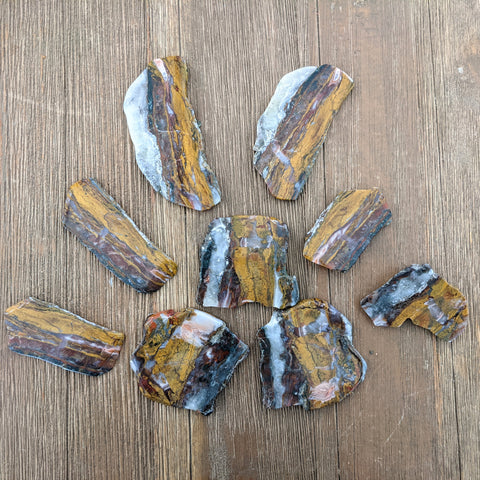 Apple Valley Seam Agate Slices