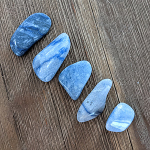 Tumbled Blue Quartz