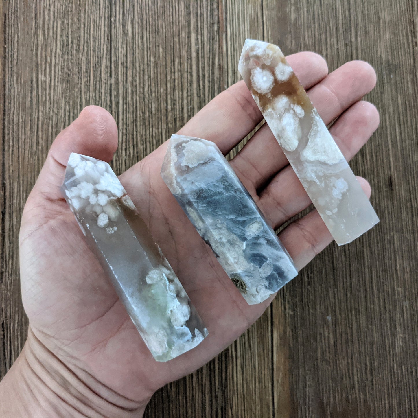 Flower Agate Tower - Large