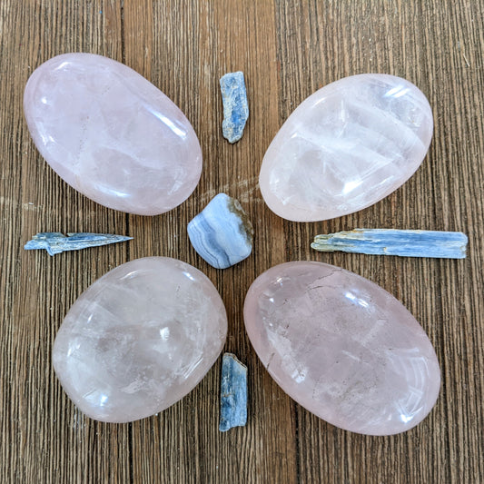 Rose Quartz Palm Stones