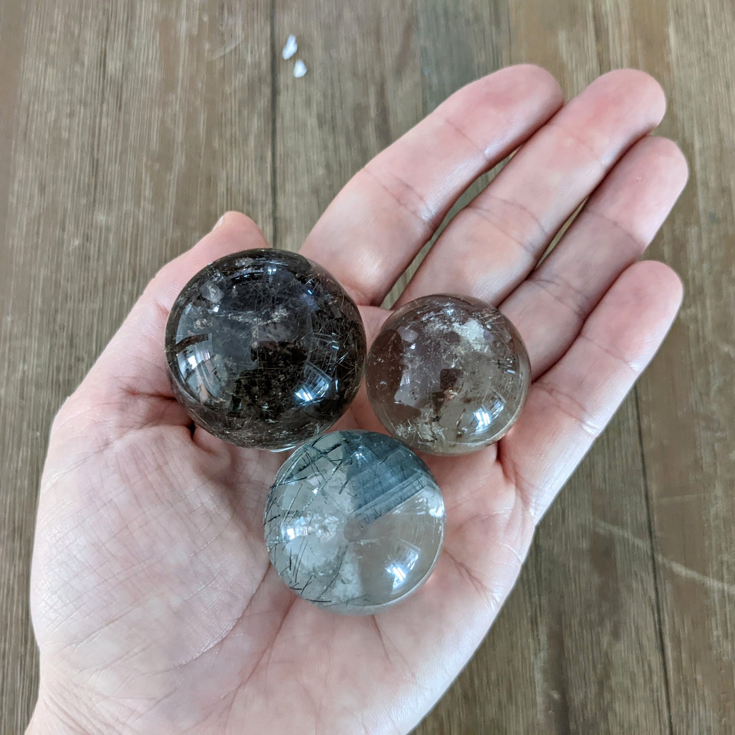 Rutilated Quartz Mini Spheres