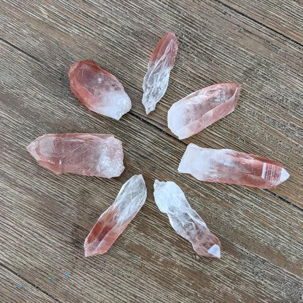 Pink Lemurian Quartz Points