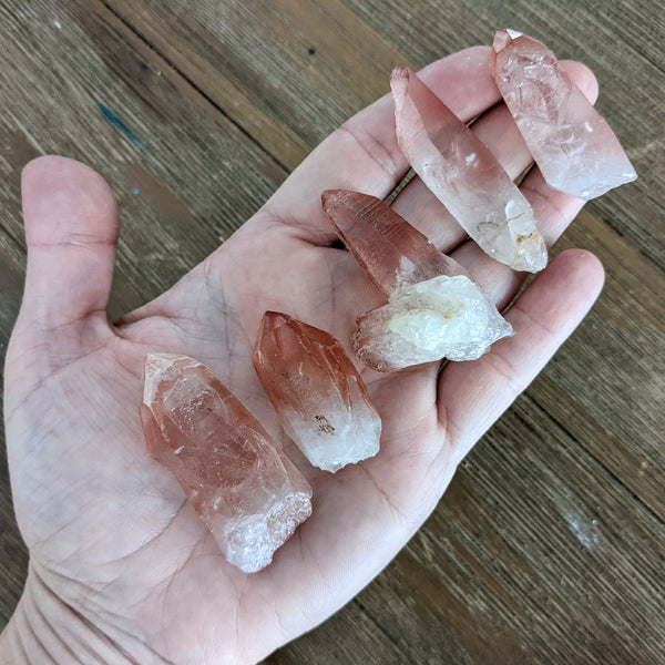 Pink Lemurian Quartz Points